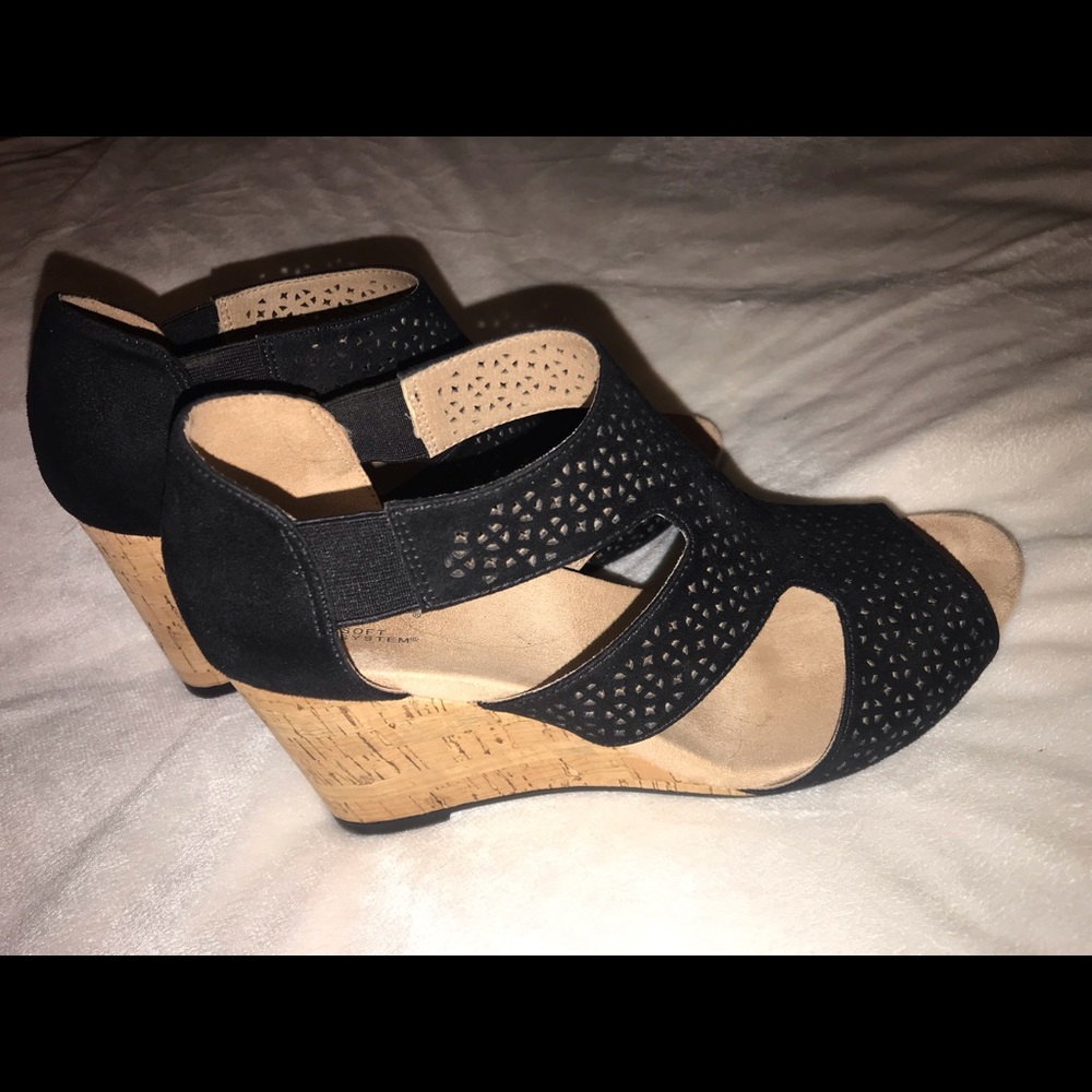 Black Life Stride Wedges Size 9